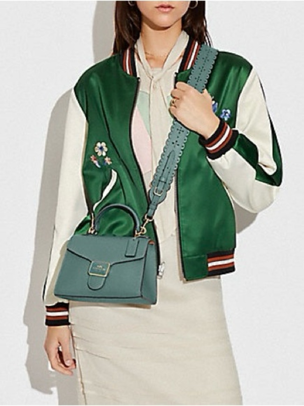 COACH Pepper Satchel In Marine CA234 - Picture 10 of 10